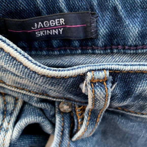 Vigoss Denim Mid Rise Jagger Distressed Skinny Jeans sz 27 - Picture 6 of 8
